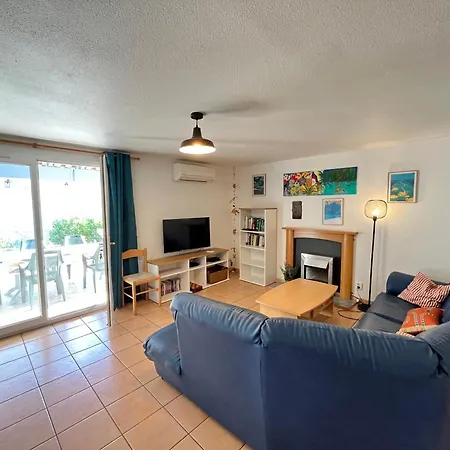 Villa Belle Entierement Climatisee 4 10 Couchages, Fibre Wifi, 2 Terrasses Parking Privatif Dans Securisee Piscine Commune 800 M De La Lrcs69 Portiragnes