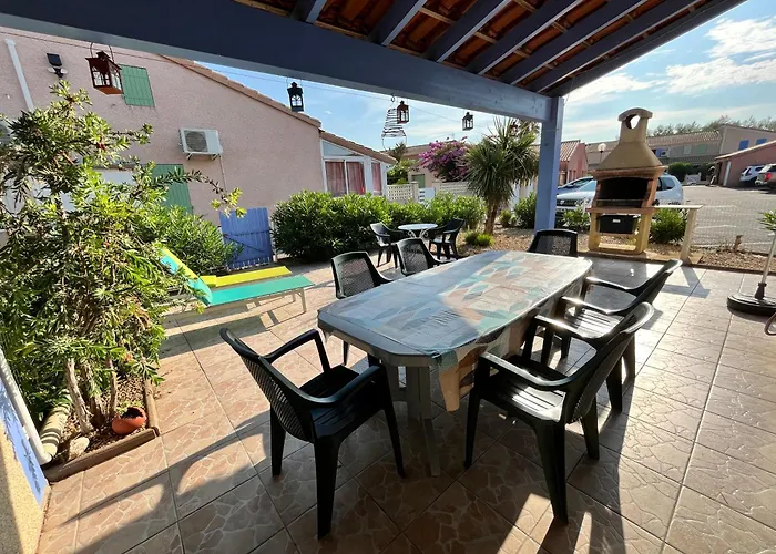 Villa Belle Entierement Climatisee 4 10 Couchages, Fibre Wifi, 2 Terrasses Parking Privatif Dans Securisee Piscine Commune 800 M De La Lrcs69 *